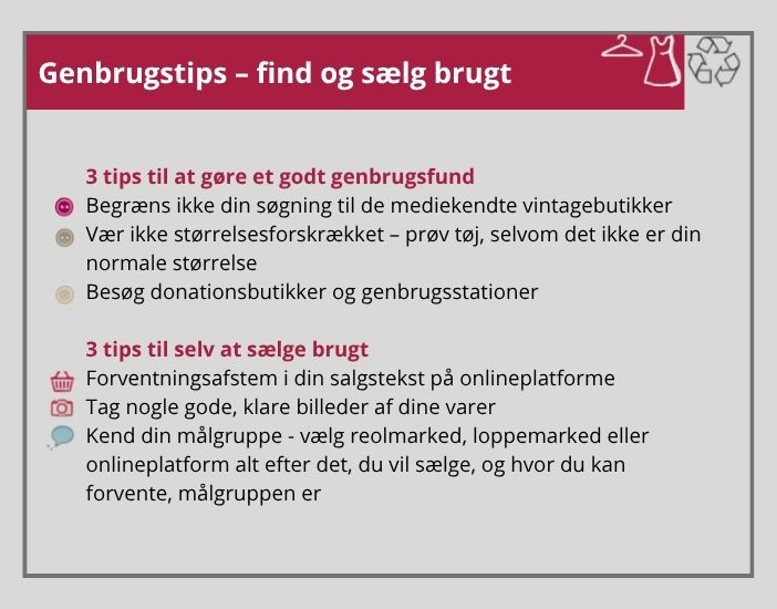 Grafik om genbrug på dansk 1